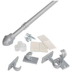 Карниз- кафе OLEXDECO «Каролина» 55-85 см. Сатин