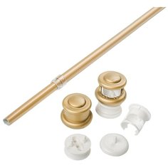 Карниз- кафе OLEXDECO «Аризона» 55-85 см. Латунь