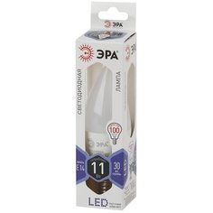 Лампа светодиодная свеча на ветру 11Вт 6000К ЭРА LED smd BXS-11w-860-E14 ERA