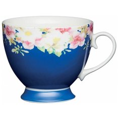 Чашка на ножке KitchenCraft Blue Border, 0.4 л.