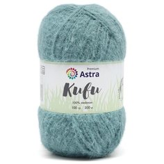 Пряжа Astra Premium Киви (Kiwi) 100гр. 200м (100% нейлон) (01 голубой), 3 шт