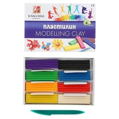 Луч Пластилин 8 цветов 160 г «Классика
