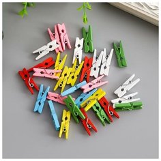 Арт Узор Декор для творчества "Прищепка" 2.5 см, набор 30 шт.