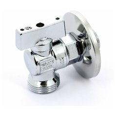 BUGATTI Кран шаровый BUGATTI MINNESOTA для подключения стиральной машины с розеткой угловой 1/2"x3/4