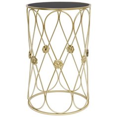 Столик интерьерный со стеклянной столешницей 40x40x64см, Glasar ГЛАСАР