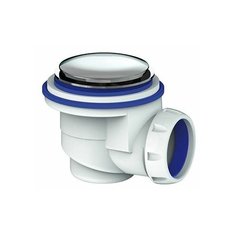 Сифон для душевого поддона с хромированным выпуском D65, Unicorn (Сифон для душевого поддона, с пластиковой, хромированной крышкой) (G410H)