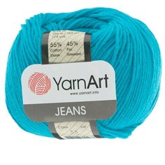 Пряжа YarnArt Jeans 50гр. 160м. (55%хлопок, 45%ПАК) (55), 10 мотков
