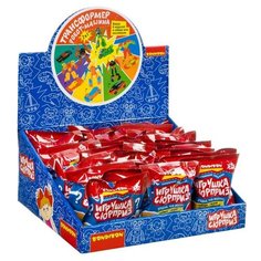 Игрушка-сюрприз Bondibon, пласт.трансформер робот-машина, PAC 11x13 см, D/B 36 шт.,6 видов.