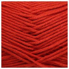 Пряжа из Троицка Юбилейная 200гр. 200м (20% мериносовая шерсть, 80% акрил) (1440 алый), 5 мотков Троицкая камвольная фабрика