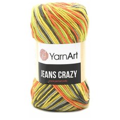 Пряжа YarnArt Jeans Crazy 50гр 160м (55% хлопок, 45% полиакрил) (7201 секционный), 10 мотков
