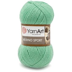 Пряжа YarnArt Merino Sport 100гр 400м (50% шерсть, 50% акрил) (778 мятный) 5 шт