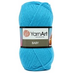 Пряжа YarnArt Baby 50гр 150м (100% акрил) (552 голубая бирюза), 5 мотков
