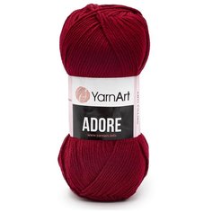 Пряжа YarnArt Adore 100гр 280м (100% акрил с эффектом анти-пиллинга) (353 бордо) 5 шт