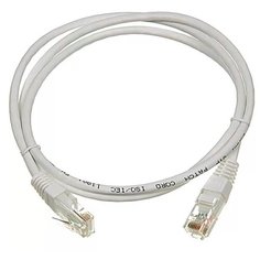 Патч-корд TWT UTP 5e кат. 1м. TWT-45-45-1.0-GY