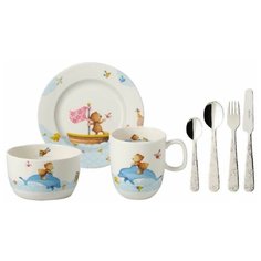 Villeroy & Boch Детский набор посуды 7 предметов в подарочной упаковке Happy as a Bear Villeroy & Boch