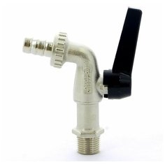 BUGATTI Кран шаровый BUGATTI ALASKA 1/2" Н со штуцером