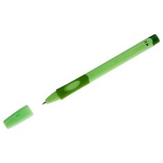Ручка шариковая Stabilo "LeftRight" для правшей, синяя, 0,8мм, грип, зеленый корпус, 10 шт. в упаковке