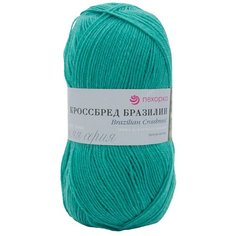 Пряжа Пехорка Кроссбред Бразилии (50%шерсть мериносовая, 50%акрил) (335-Изумруд)
