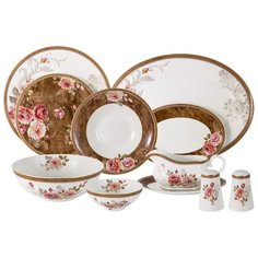 Обеденный сервиз Английская роза На 6 персон 27 предметов Emily