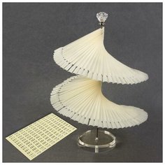 Палитра- стойка для демонстрации лаков, 120 типсов, цвет слоновая кость Queen Fair