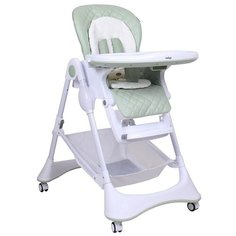 Indigo Стул для кормления Indigo ELEGANT, Е101 ЭкоКожа Мятный
