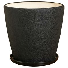 Горшок Ориана с поддоном Грация шелк 30 л, 40 х 36.2 см черный Oriana