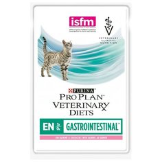 Корм влажный для кошек Pro Plan Veterinary Diets EN при патологии ЖКТ лосось пауч 10 шт. по 85 гр.