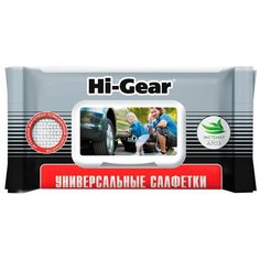 Салфетки влажные Hi-Gear, универсальные, упаковка 60 шт.