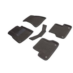 Ворсовые 3D коврики в салон Seintex для Audi A6 (С7) 2011-2017 (серые)