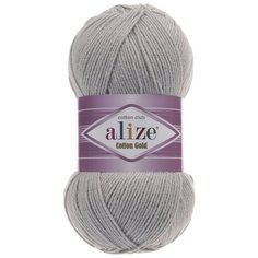 Пряжа для вязания Alize Cotton gold (55% хлопок,45%акрил)ТУ (21), 5 мотков