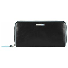 Кошелек женский Piquadro Blue Square черный, кожа натуральная (pd3229b2/n)