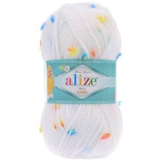 Пряжа ALIZE Baby flower 100гр. 210м. (94%акрил, 6%полиамид) (5380 принт) 5 шт