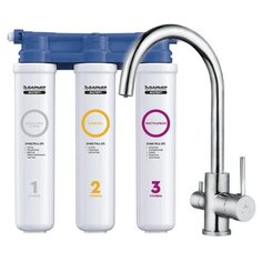 Смеситель для кухни под фильтр Kaiser 26744 (хром) + Барьер Эксперт Slim Классик