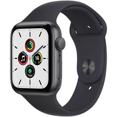 Умные часы Apple Watch SE GPS 44мм Aluminum Case with Sport Band, серый космос/тёмная ночь