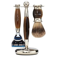 Набор Truefitt & Hill Edwardian Collection помазок, подставка, бритвенный станок Fusion ,horn