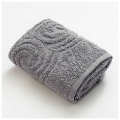 Полотенце махровое Love Life "Border" 30*60 серый, 100% хлопок, 360 г/м2