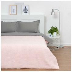 Покрывало хлопковое Этель "Нежность"цв. розовый 230*200 см, 100% хлопок, 340 гр/м2