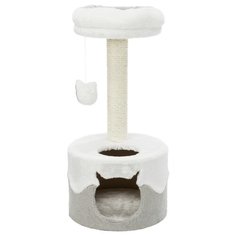 Домик для кошки Nuria, 71 см, белый/серый Trixie