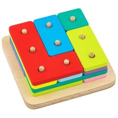 Сортер Alatoys 16 деталей, 110*110*40 мм (СОР35)