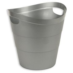 Корзина офисная 12л пластик, серая с ручками Uniplast КХУ-10 Юнипласт