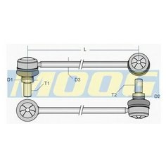 Тяга / стойка стабилизатора Moog TO-LS-2993 для Toyota RAV 4 II