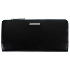 Кошелек женский Piquadro Blue Square черный, кожа натуральная (pd4573b2r/n)