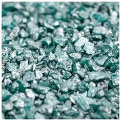 DECOR DE Грунт для аквариумов "Изумрудный металлик" декоративный песок кварцевый, 250 г, фр.1-3 мм