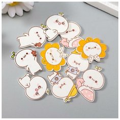 Арт Узор Декор для творчества дерево "Рисовый человечк" набор 10 шт микс 2,5х1,5 см