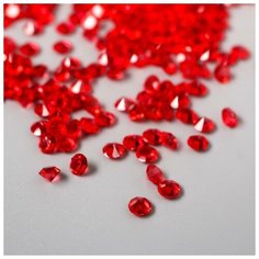 Арт Узор Декор для творчества пластик "Кристаллы алые" набор 20 гр d=0,12 см