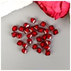 Арт Узор Набор бусин для творчества пластик "Кристалл- многогранник вишня" 20 гр 1,2х1,4 см