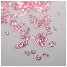 Арт Узор Декор для творчества пластик "Кристаллы розовые" набор 20 гр d=0,12 см