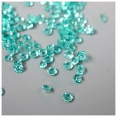 Арт Узор Декор для творчества пластик "Кристаллы морская волна" набор 20 гр d=0,12 см