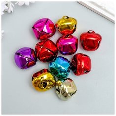 Арт Узор Набор декора для творчества металл "Колокольчики большие" d=3 см набор 10 шт