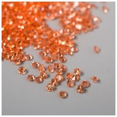 Арт Узор Декор для творчества пластик "Кристаллы оранж" набор 20 гр d=0,12 см